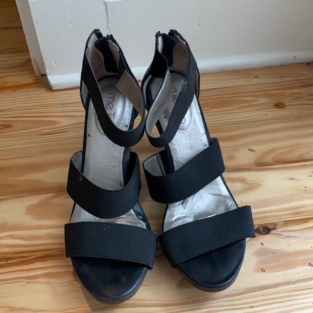 Me Too stretch sandal heels